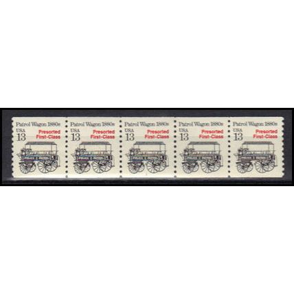 2258 13c Police Wagon Very Fine MNH Dry Gum PNC 1/5 X3172