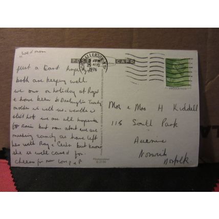 multiview, DARLINGTON, Co. DURHAM used postcard by E T W Dennis 1976 pm =