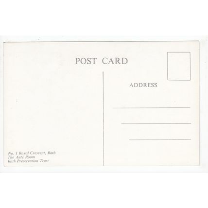 The Ante Room No 1 Royal Crescent Bath Postcard Somerset