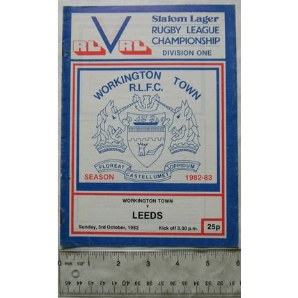 1980 programme Workington Town v. Leeds