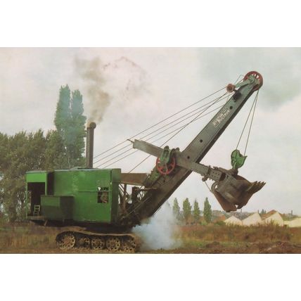 Lincoln Steam Shovel Leicester Technology Museum Postcard