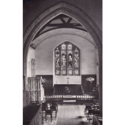 St Michaels & All Angels Croft Leicester RPC Church Religious Postcard