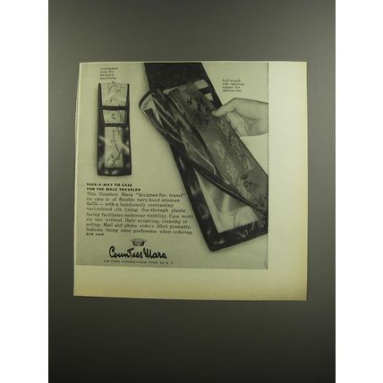 1953 Countess Mara Tuck-a-way Tie Case Advertisement