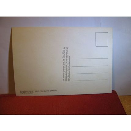 ROYAL MAIL DELIVERY, PIEL ISLAND, BARROW-IN-FURNESS, CUMBRIA unused postcard =