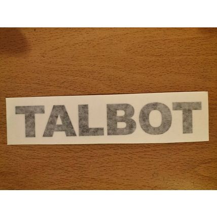 2 x Talbot Bonnet Vinyl Decal, Sticker For Talbot Express Motorhome Or Campervan