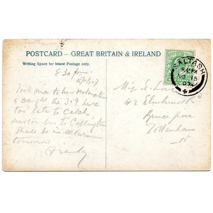 Victoria Gardens - SALTASH - Cornwall - 1907 - Original Postcard (272MX)