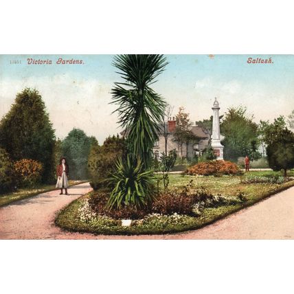 Victoria Gardens - SALTASH - Cornwall - 1907 - Original Postcard (272MX)