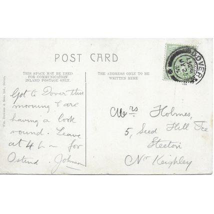 Shakespeare Cliff - DOVER - Kent - 1905 original Postcard (50-12)