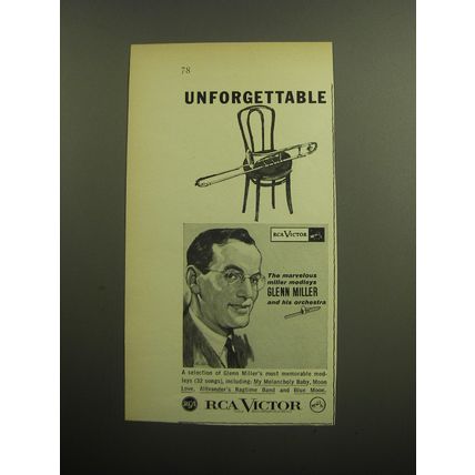 1958 RCA Victor Record Advertisement - The Marvelous mikler medleys Glenn Miller