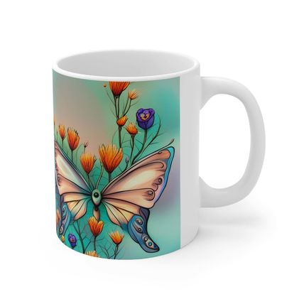 June Opal Birth Month Colors Fairies & Butterflies #2 Mug Ceramic Coffee Mug 11o