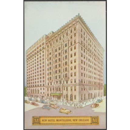 New Hotel Monteleone, New Orleans, Louisiana, c.1940 - Kropp Postcard