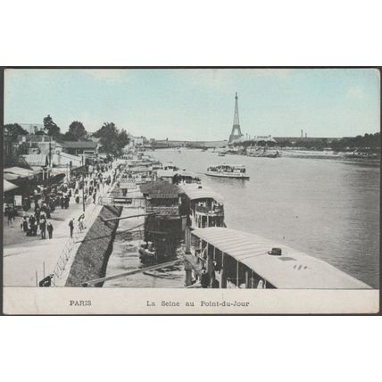La Seine au Point-du-Jour, Paris, c.1910 - CPA