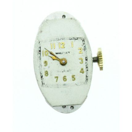 Waltham Model 665 650 15 J Watch Movement Size 6.5 x 11''' = 14.6 x 24.8 mm Runs