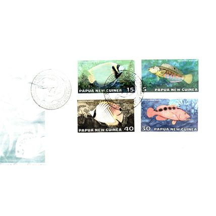 Papua New Guinea 1976 Tropical Fishes, First Day Cover
