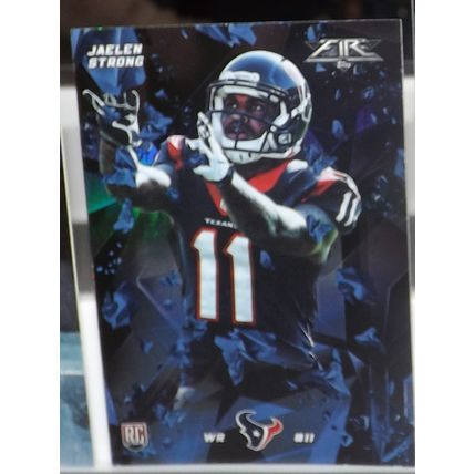 2015 Topps Fire JAELEN STRONG (Texans) Silver Foil Rookie Card #49