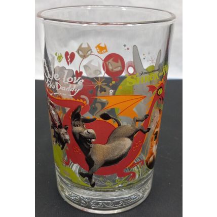 McDonald’s Shrek The Third 5” Glass Cup DreamWorks 2007 Vintage Collectible