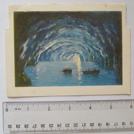 vintage colour postcard Capri, La grotta Azzurra