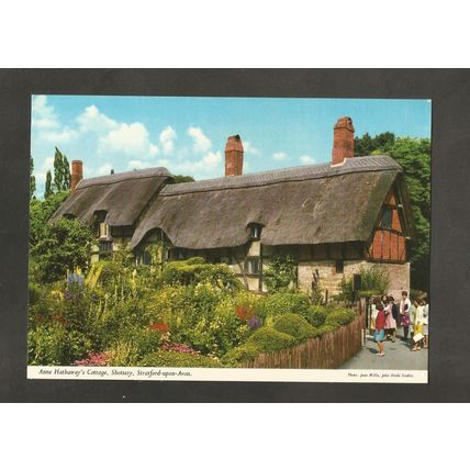 Postcard Warwickshire John Hinde 2SOA10 Shottery Anne Hathaways Cottage