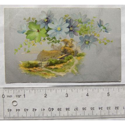 vintage Greetings postcard - Cottage on Coast