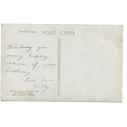 Pretty Lady, Social History, RP Postcard.