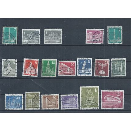 Germany stamps. 1956 Berlin Buildings & Monuments used. (no 3pf) (L795)