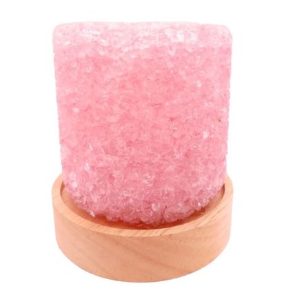 Pink Krstelle Fragrance Warmer Set 9 CM with Lavender Oil Boxed Oil Warmer