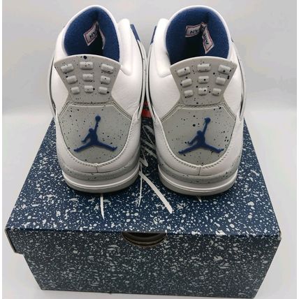 Jordan 4 Retro Men's White Midnight Navy Sneakers DH6927-140