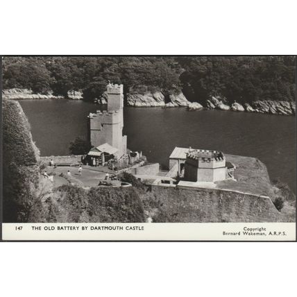 The Old Battery by Dartmouth Castle, Devon, c.1960 - Bernard Wakeman RP Postcard