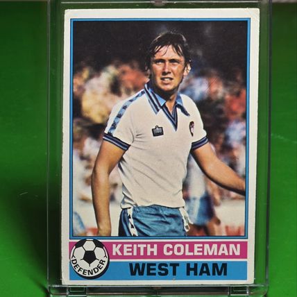 TOPPS FOOTBALL 1977 #193 KEITH COLEMAN WEST HAM UNITED