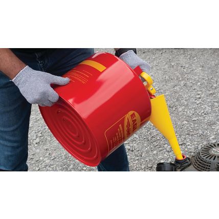 Eagle 5 Gallon Type I Red Safety Gas Can for Gasoline with Flame Arrester, Self-