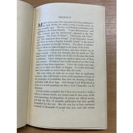 1946 "A BANNED BROADCAST AND OTHER ESSAYS" 1ST ED JBS HALDANE HARDBACK BOOK (P3)