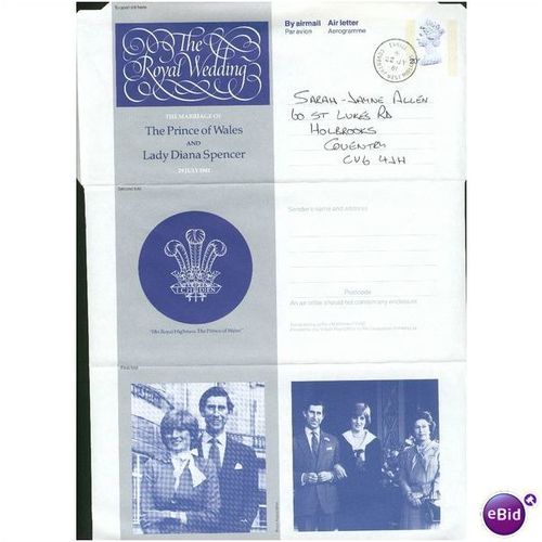 GB Airmail 1981 - Royal Wedding - Charles & Diana