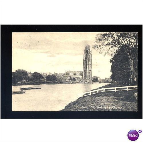 Lincolnshire BOSTON St Botolph's Church Postcard