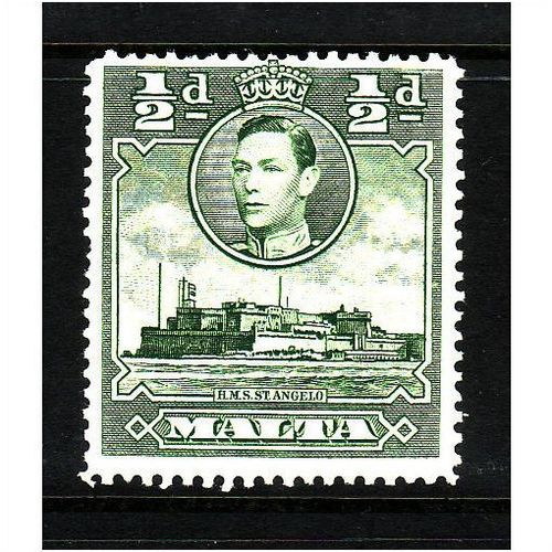 MALTA 1938 SG 218 1/2d GREEN U/M MINT#2
