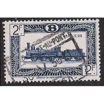 Belgium Epm Mi 280 A: 2 Fr. ultramarine Rail. Parcel: Locomotive: T. 29, p. 12½