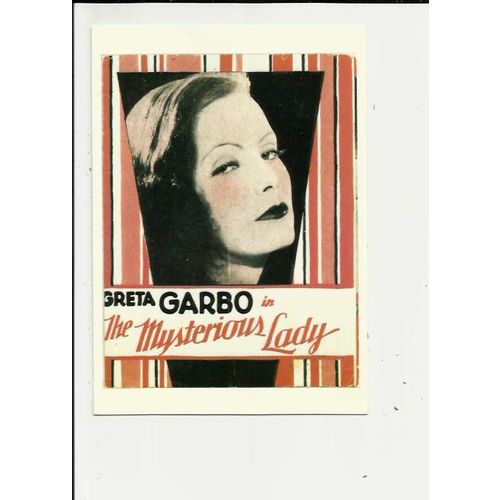 THE MYSTERIOUS LADY Greta Garbo Poster Art Postcard (97)