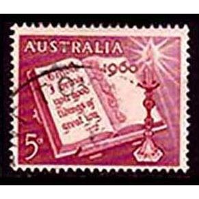 Australia 1960 Christmas 5d Used Stamp.