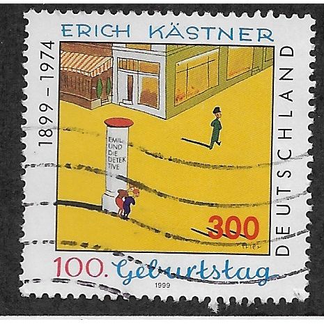 GER 1999 100pf 'ERICH KAESTNER' FINE USED (EBID54-103)