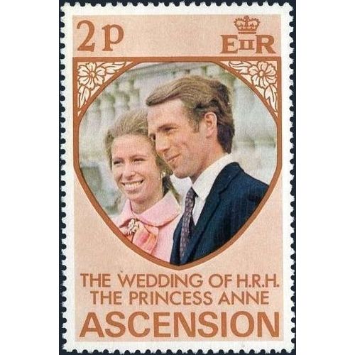 Ascension 1973 Royal Wedding 2p Princess Anne Unmounted Mint NHM SG 178 stamp