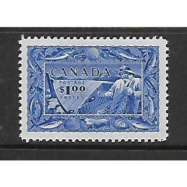 CANADA 1951 $1 FISHERMAN ULTRAMARINE SG 433 M MINT