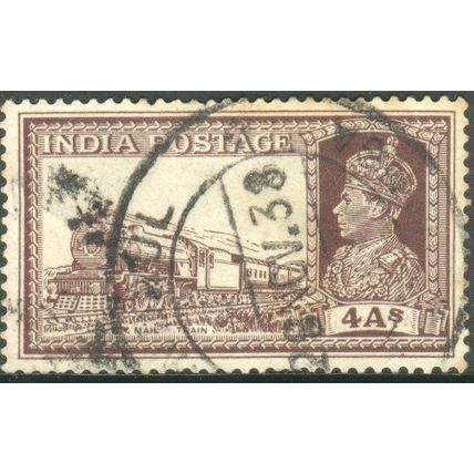 India 1937 - SG 255 - KGV1 Mail Train 4a brown - used