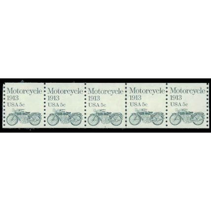 1899 5c Motorcycle Very Fine MNH Dry Gum PNC 3/5 P0501