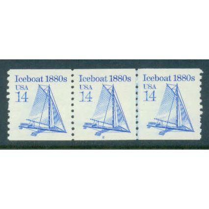 2134 14c Iceboat Very Fine MNH Dry Gum PNC 2/3 W0399