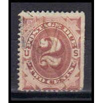 Used J2 2c Postage Due Average W1062