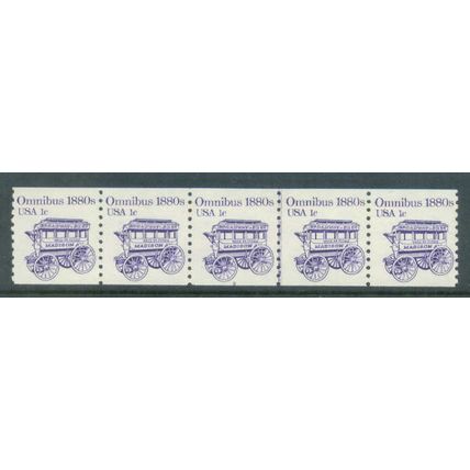 1897 1c Omnibus Fine MNH Dry Gum PNC 2/5 G0148