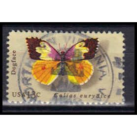 Used 1714 13c Dogface Butterfly Northern Virginia, VA. E2066