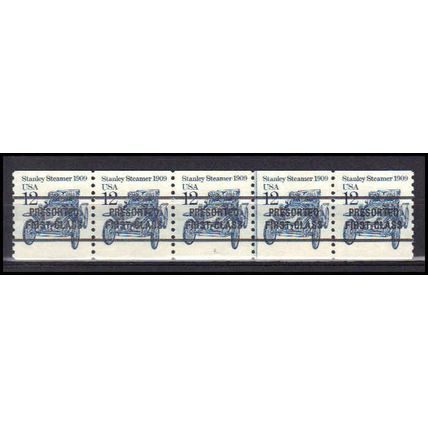 2132a 12c Stanley Steamer Fine MNH Dry Gum PNC 1/5 AA0427