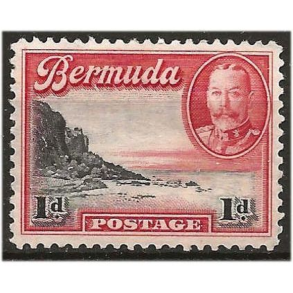 Bermuda 1936 SG99 1d Black & Scarlet Mounted Mint ...