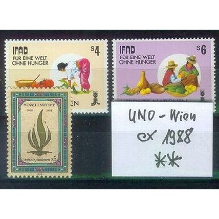 UNO Wien Vienna Vienne [1988] Jahr ex ( **/mnh ) [01]