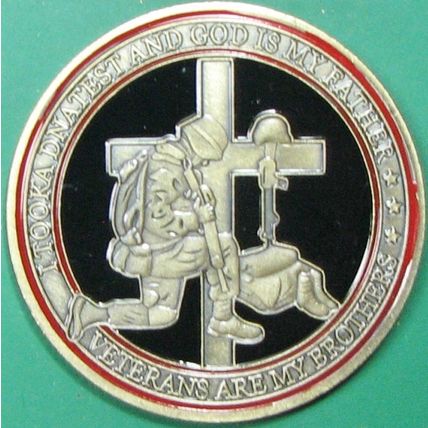 Military Veterans. Casino Card Guard, Challenge Coin, Souvenir. 18.